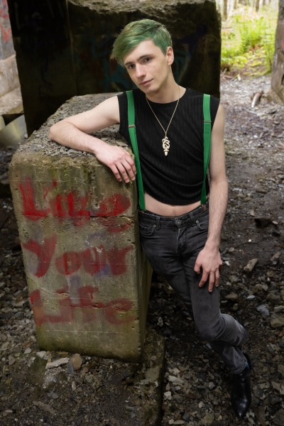 Nonbinary-person-graffiti-LGBTQ-Alaska